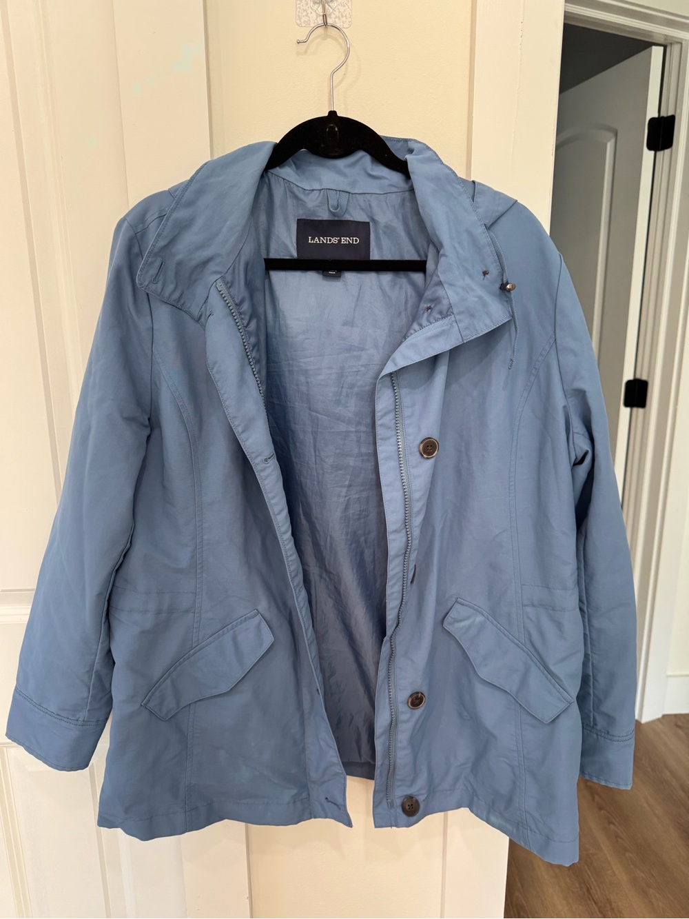Lands' End Light Blue Utility Jacket